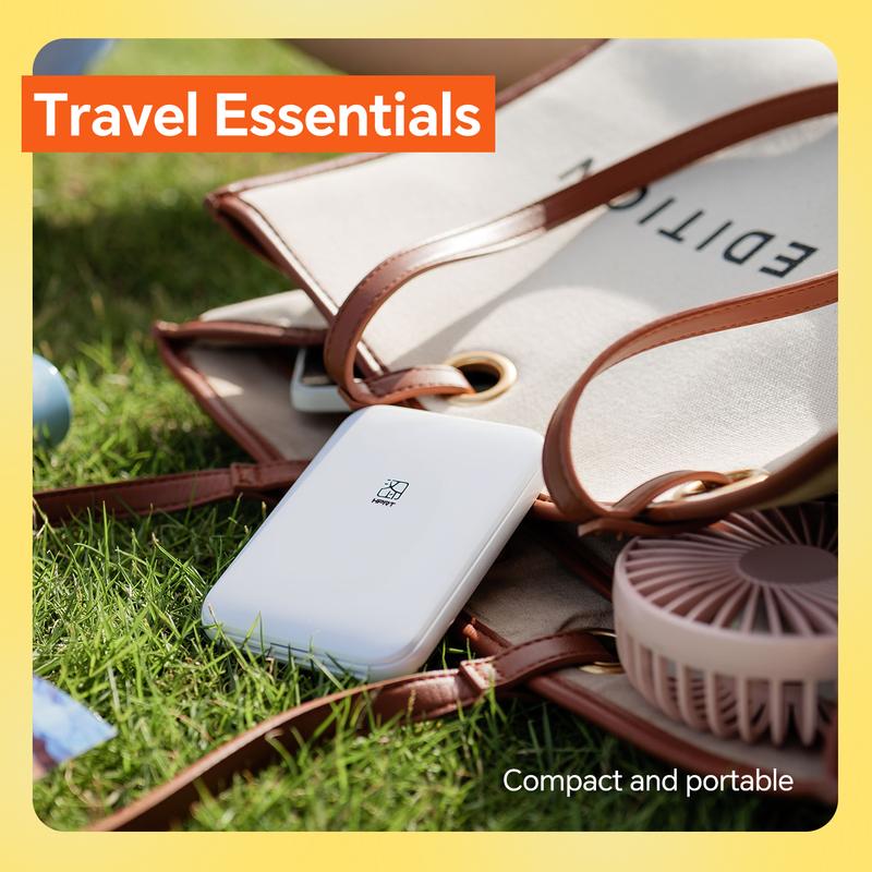 HPRT MT53 Mini Photo Printer, 2x3" Self-Adhesive Instant Color Photos, Wireless Bluetooth Sticker Printer for iPhone & Android, Christmas Gift