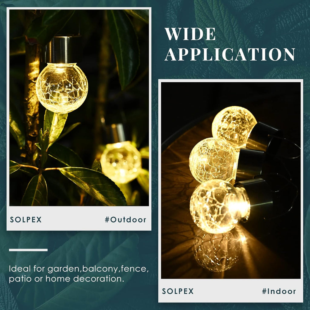 Solar Star Orb Lights (6 Pack) – Waterproof Color-Changing Fairy Lamps for Garden & Patio | PowerVibe